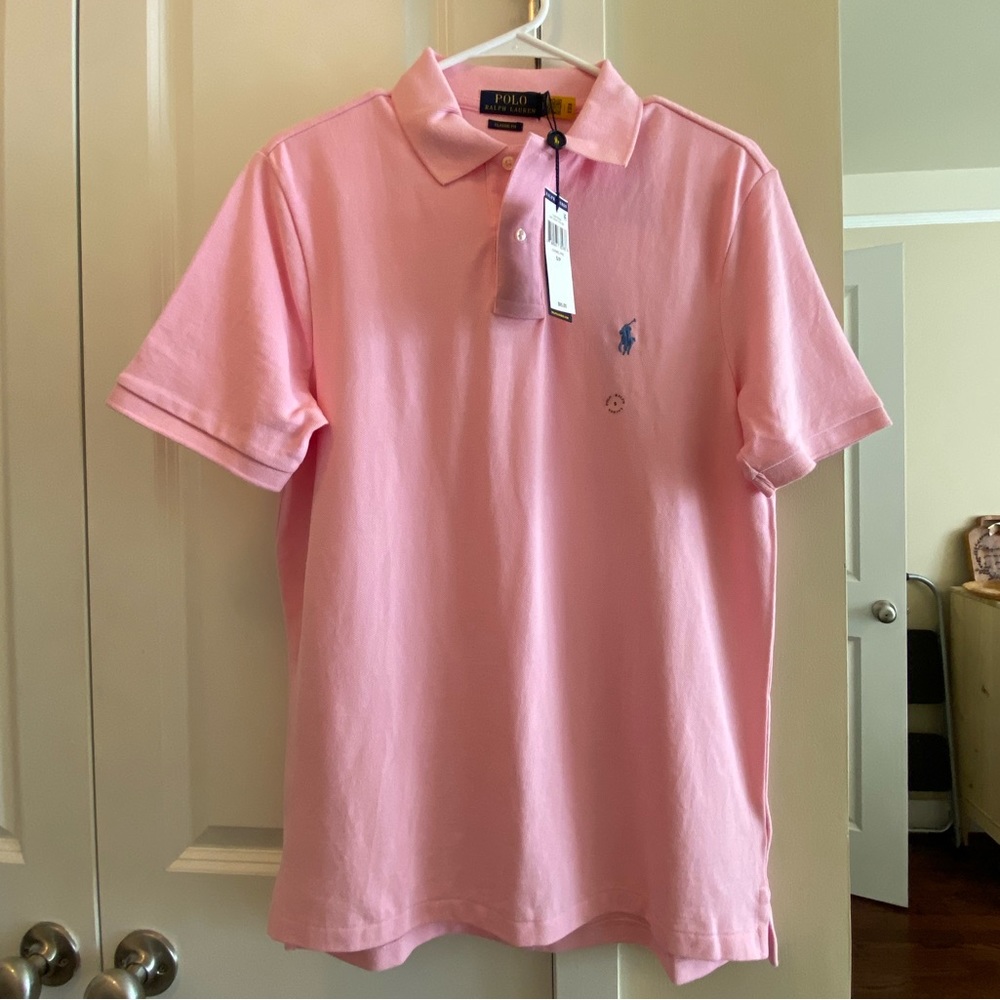 Carmel Pink Ralph Lauren Men’s Classic Fit Polo Shirt